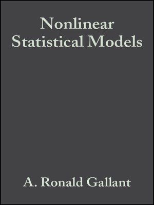 cover image of Nonlinear Statistical Models